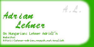 adrian lehner business card